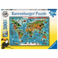 Ravensburger puzzel 300 stukjes 9+ Dieren over de wereld